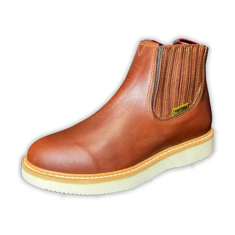 Men's 262 Pull On Work Boot Round Toe Slip Resistant Wedge Work Boot / Botas de Trabajo Mil Rayas Botin
