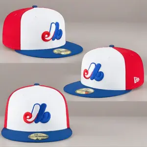 Men's Montreal Expos New Era White Cooperstown Collection Wool New Era 59FIFTY Fitted Hat, MLB Streetwear Style