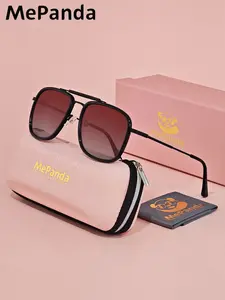 Mepanda 1 Piece Unisex Full Frame Sunglasses，Square Frame Sunglasses UV400 Retro Frames Showcasing Personality