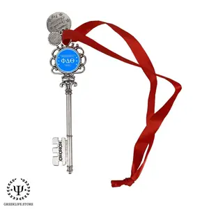Phi Delta Theta Christmas Ornament Santa Magic Key
