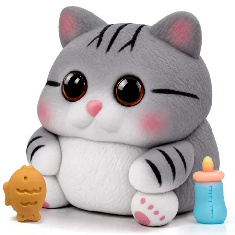 Cat Squishy Toy, Soft TPR Stress Relief Sensory Squeeze Toys, Anxiety Relief Squishy Cat Toy, Fidget Toys for Adults, Calming Sensory Squeeze Toy for Office Desk