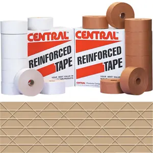 Box Partners T906235 72mm x 375 foot Kraft Central- 235 Reinforced Tape