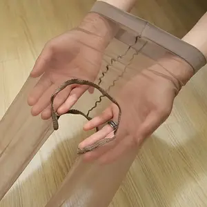 Sheer Open Crotch Tights, Sexy Elastic Ultra-thin Pantyhose, Women'S Lingerie & Hosiery