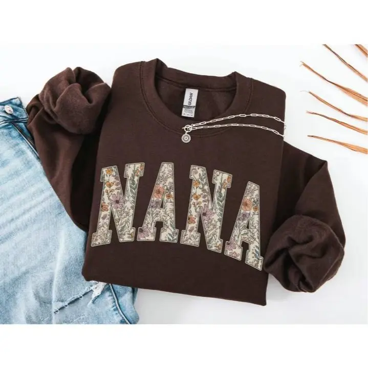 Nana Sweatshirt, Nana Crewneck, Nana Sweater, New Nana Gift, Floral Nana Sweatshirt