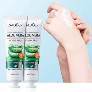Aloe Vera Hand Cream Set, Moisturizing & Nourishing, Lightweight Texture, Smooths Hands, Small Pack, Skincare Essentials