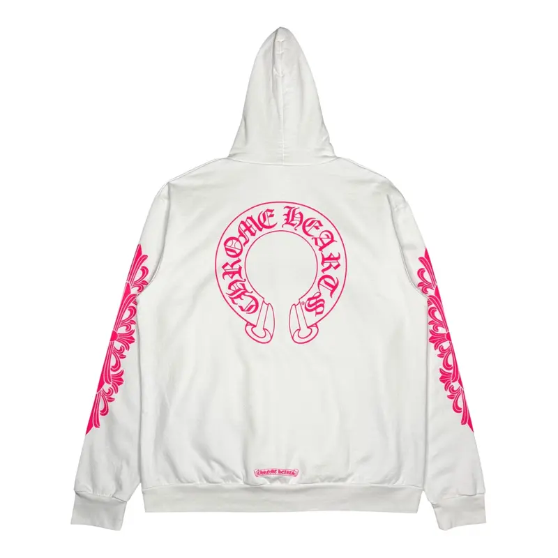 Fashion Pink Chrome Hearts Hoodie Chrome Hearts Pink Horseshoe