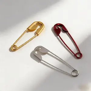 Monarch Mega Safety Hairpin 3 Pack (Gold, Silver, Red), Oversized Safety Pin Hair Clip for Women, Viral TikTok 2026 Y2K Hair Accessory, Mother’s Day Gift, Large No-Slip Hair Barrette for Thick Hair Easy Updos Buns, All Day Hold Hair Styling Essential