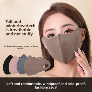 Autumn and winter thickened German velvet masks, men's and women's high-face warm protective masks, high-value cold-proof and windproof masks, breathable