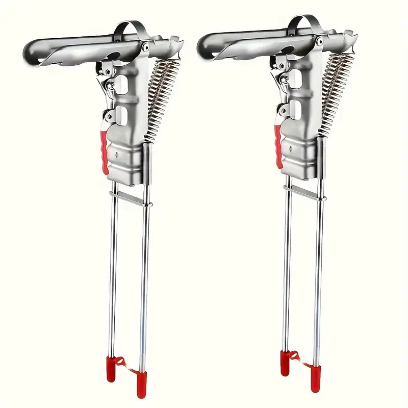 HUAPUDA 2pc Automatic Fishing Rod Holder Auto-Deploy Fishing Rod Holder - High Sensitivity, Dual Spring Activation - Ideal for Hands-Free Ground Fishing, Stainless Steel Construction, Angler's Companion