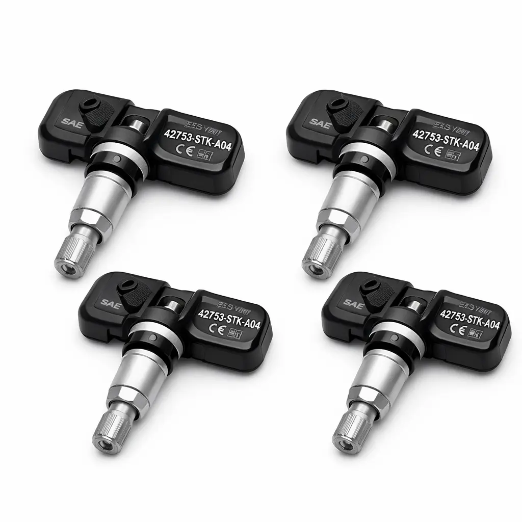 Premium Automotive Tire Pressure Monitoring System (TPMS) Sensor Kit - 4-Pack Replacement Long Lasting Battery