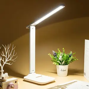 Monochrome Desk Lamp Modern USB Powered Adjustable Brightness For Students
