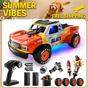 DEERC 1205 1/14 Brushless RC Car,Max 43 mph,High Speed Electric 4x4 Off-Road RC Truck, Waterproof Monster Truggy, All Terrain Fast Remote Control Drift Car for Boys 8-12, 3S Lipo Batteries