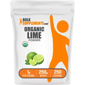BulkSupplements - Organic Lime Powder - Digestive Support - Antioxidant - 250g - 1g per Serving