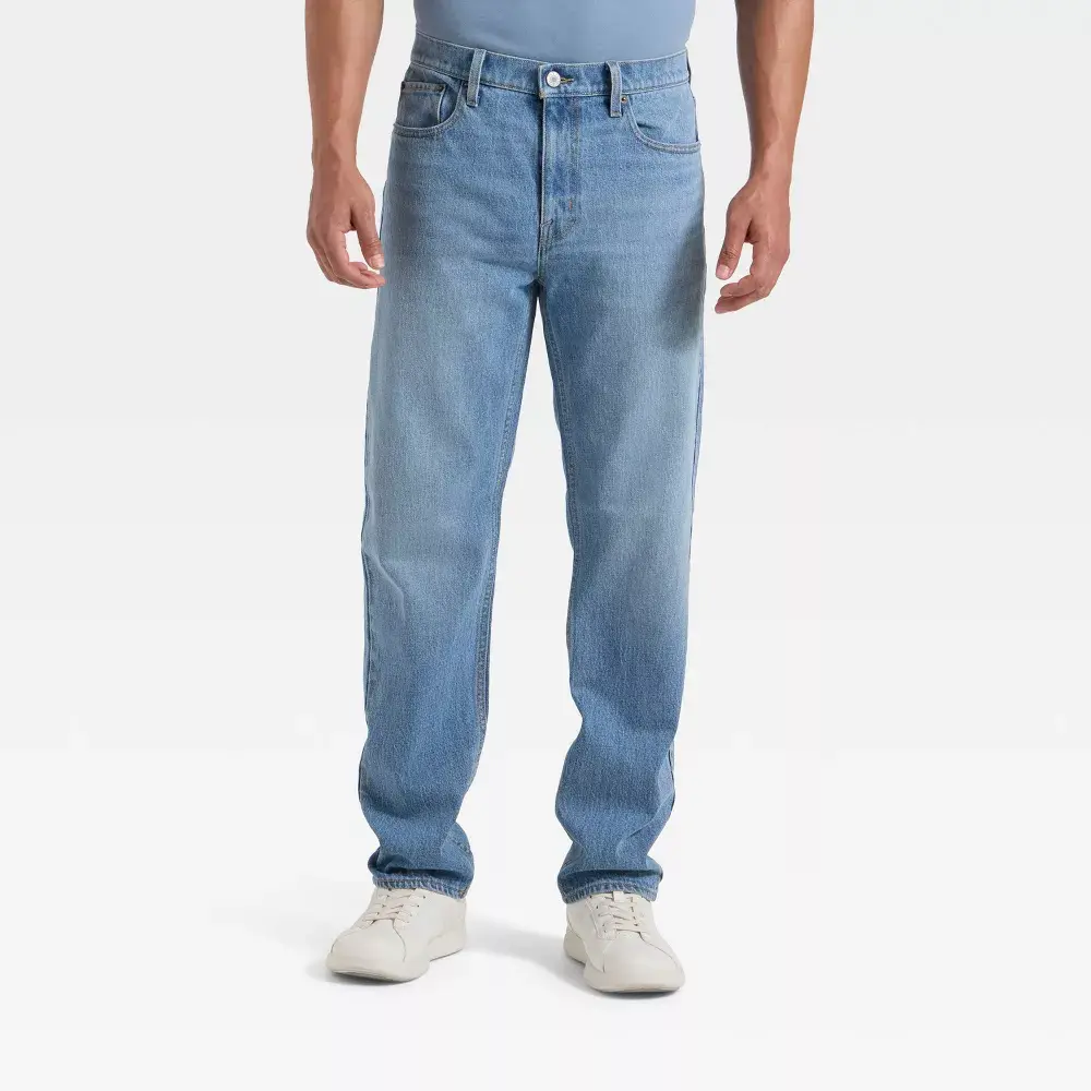 Men's Slim Straight Fit Jeans - Goodfellow & Co Medium Wash 32x32