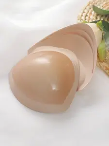 Self-Adhesive Reusable Invisible Waterproof Thick Padding Bra, Suitable for Swimming, Bikini & Swimwear, Medium Support, Fitted Style, Spring & Fall