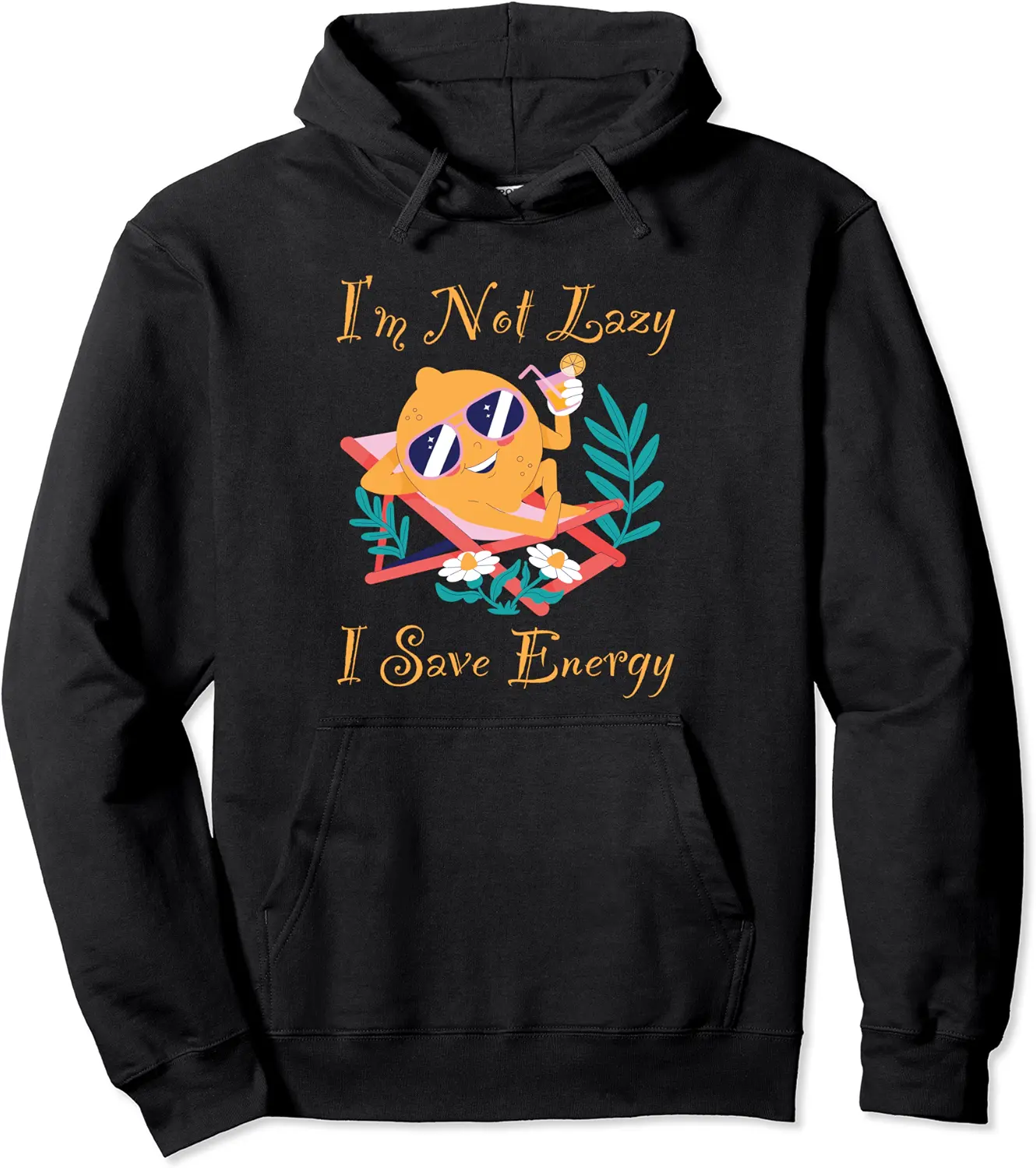 Lemon Lazy Funny Sleeping Pullover Hoodie - Gabriellef Shop 64B0CW7FQQFP