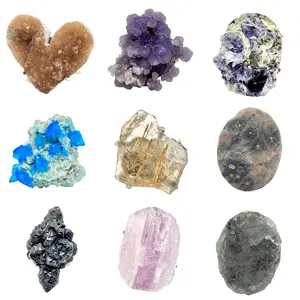 Tray B -【No.035-043】Unique Handmade Crystal Ring in Assorted Colors and Styles for Stylish Accessory