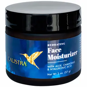 Calistra Crema Hidratante Facial – Hidratación Profunda para Piel Seca con Aloe, Ácido Hialurónico y Vitamina B5 | Vegana y Cruelty-Free Hydrating Moisturizer