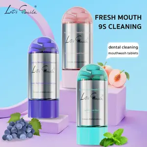 A Brush-Free Mouthwash Granule Solid Toothpaste - 30 Granules, for Teeth Whitening and Fresh Breath; Chew to Lather, Keeping Teeth White and Fragrant for 24 Hours, Combining Brushing and Rinsing in One for Multi-Dimensional Care