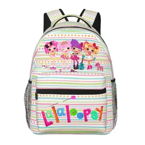 Lalaloopsy School Backpack for Kids We're Lalaloopsy Netflix Backpack with Adjustable Straps Cartoon MGA Lalaloopsy lightweight fashion backpack for back to school gifts