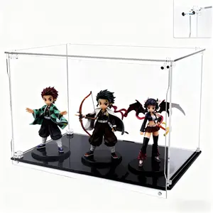 Clear Acrylic Display Case with Front-Open Door, Large 12x8x8 inch Box & Organizer for Collectibles, Action Figures, Toys, Purses﻿