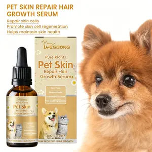 Yegbong Pet Skin Repair & Hair Growth Serum - 30ml Natural Plant Extract Treatment for Dogs & Cats, Itch Relief, Ringworm Care, Rash Care, Wound Healing Support