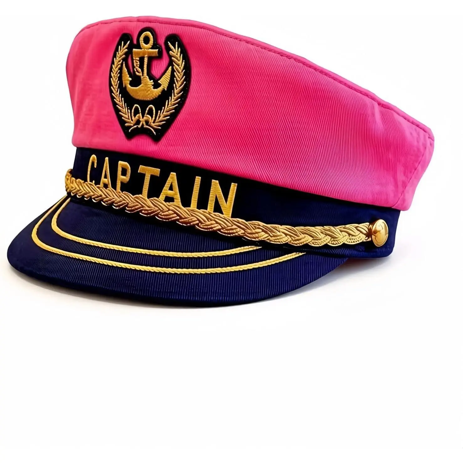 Captain Yacht Hat Nautical Hat Adjustable Anchor Skippers Cap Navy Marine Admiral Hats for Men and Women