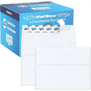 A2 Invitation Envelopes 4.375x5.75" White Self Seal Envelopes for Invitations, Photos, Wedding, Announcements, Thank You Notes, RSVP, Greeting Cards, Pack of 200