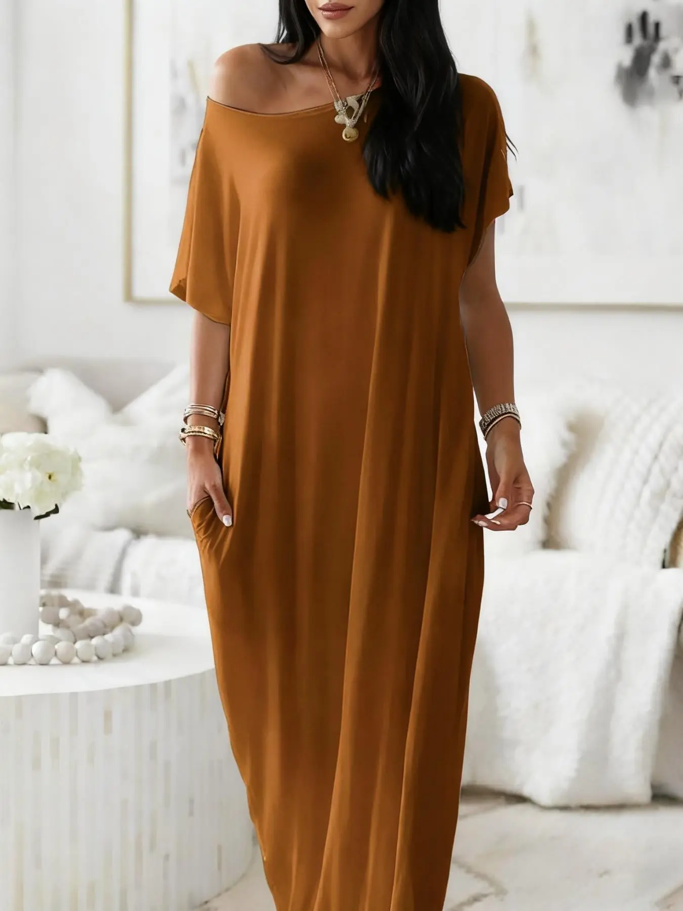knee length dresses for ladies Octavio Taormina Long Dress main image 1
