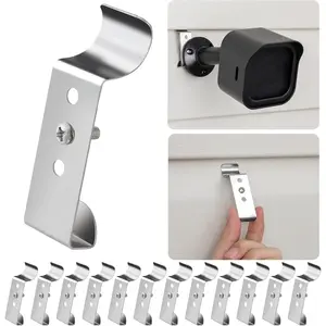 12 Pack Vinyl Siding Hooks, Heavy Duty Siding Clips to Hang Outdoor Things, No Hole Outdoor Camera Mount Clips, Adjustable Screw Hangers for Front Door, Porch Decor, String Lights