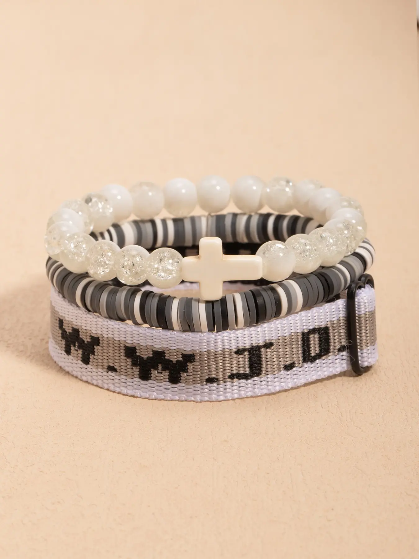 Wwjd Bracelet Set, Christian Cross Jewelry for Men & Women, Jesus Faith Accessory, Easter Religious Gift, Unisex Christian Accessories, Cross Charm Bangle