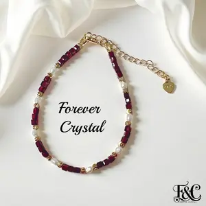 Garnet & Pearl Bracelet – 3mm Natural Gemstones – Gold Plated Adjustable Clasp – January Birthstone – Love, Elegance, Strength Gift