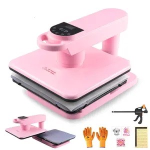 AKEYDIY Dual Platen Auto 360° Swing Away Heat Press Machine, Smart 15 x 15 Inch T-shirt Press with Automatic Press Release, Professional Digital Heat Press, Fast and Uniform Sublimation Printing for T-shirt