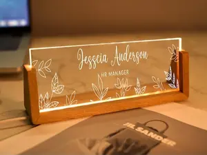 Personalized Desk Plaque and Sign, Fancy Office Desk Decor Gift, Ideal Gift For Promotion And New Job, Custom Desk Decor Gift
