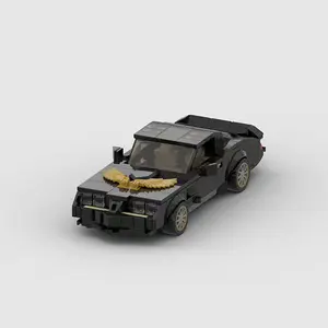 Classic Movie Building Car Model, Yak Firebird Speed Champion Assembly Racing Car, 348pcs Children Toy Holiday Gift, Desktop Decoration Collectible, Building Block Set