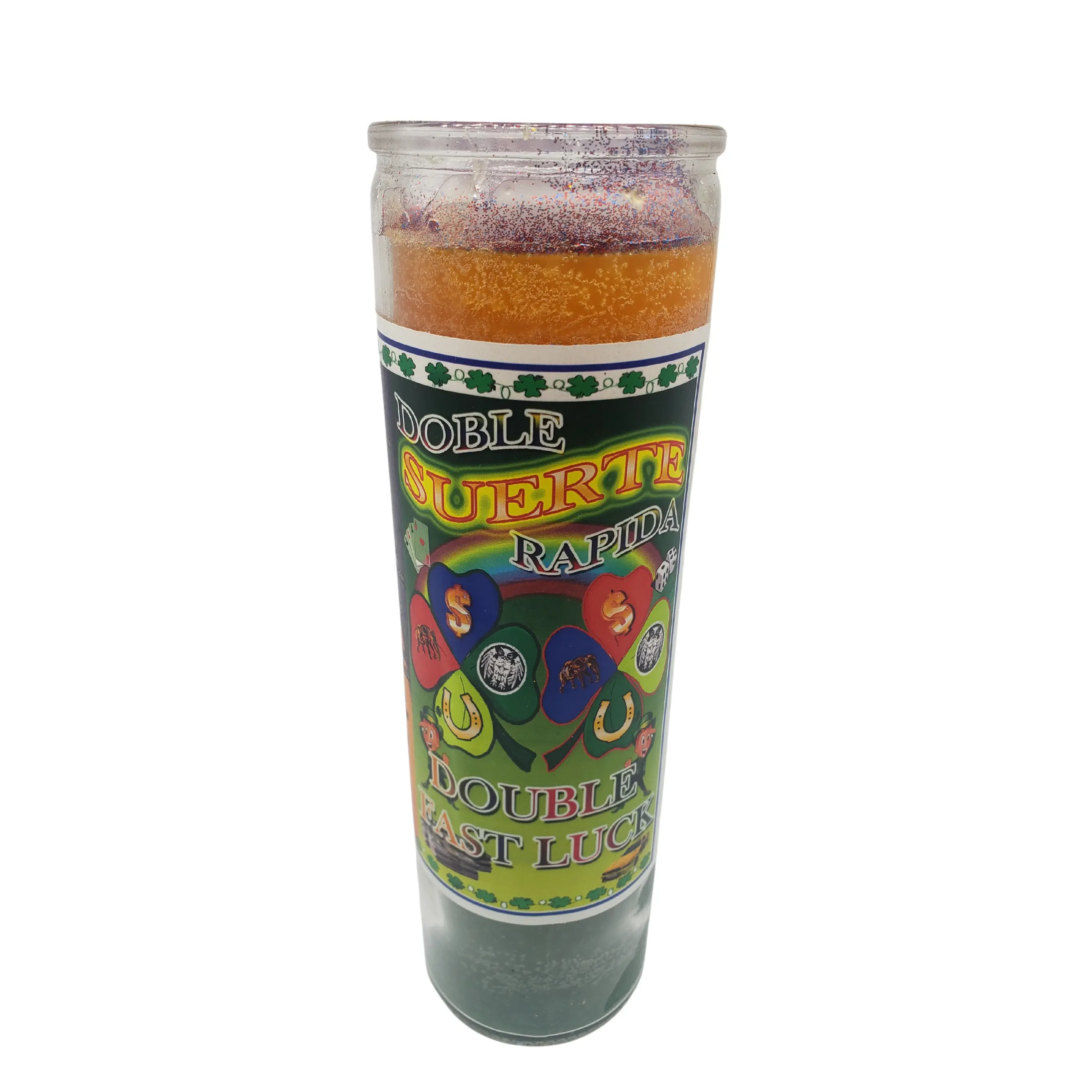 Double Fast Luck Prepared Candle / Doble Suerte Rapida Veladora Preparada