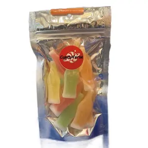 Wax Bottle 12 pk (0.24 LB) Candy Drinks - Assorted Flavors - Candy, Sweet Bonbon, Cry Baby, Lemon Mini - Bite Chewy Candy Snack