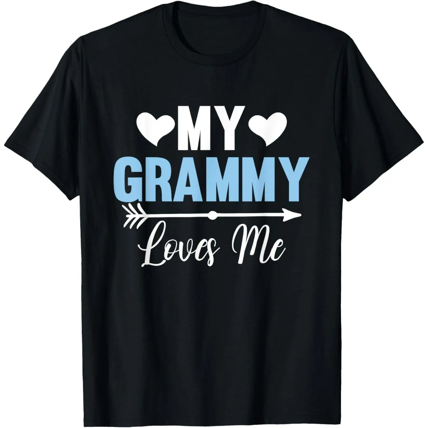 Grandma Lover Grandchild Mothers Day Kids My Grammy Loves Me T-Shirt,Made in USA