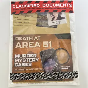 Mystery Detective Game, Cold Case File Investigation, Thrilling Investigations, Solve Crimes, Challenging Puzzles, Online Evidence, High Difficulty, Suspenseful Experience, Perfect for Individuals, Party Groups, Secret Military Base Mystery