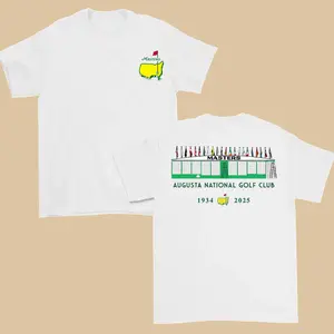 Masters Augusta National Golf Club 1934-2025 Shirt, Vintage Graphic T-Shirt, Soft Cotton, Casual Unisex Apparel, Breathable Classic Collar