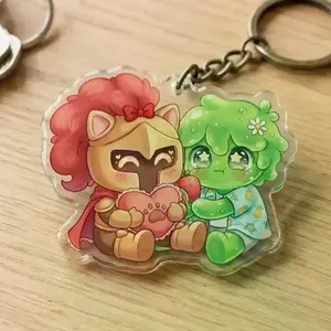 [#4 OPTIONS] D3rlord3 and Avery Minecraft ARG Chibi Acrylic Keychain! Cute Keyring Accessory, Fun Charm For Backpack Or Purse | High Quality and Customer Favorite Items
