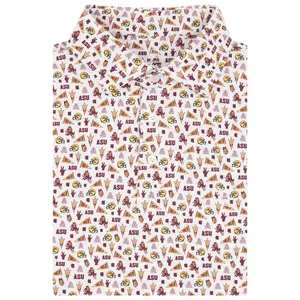 The Arizona State Gameday Men's Short Sleeve Collegiate Polo, Golf Polo Shirt, Men's Short Sleeve Polo, 3D All Over Print Shirt