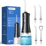 Operan C200/869 Plastic Cordless Water Dental Flosser - Portable Rechargeable USB Oral Irrigator, 300ML, IPX7 Waterproof, 360° Rotatable Multifunctional Tips for 360° Tonsil Clean, 4 Modes, Eco-Friendly Plaque Remover for Home&Travel, Braces Care Support