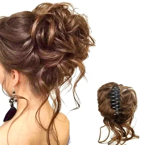 Elegant Long Messy Hair Clip, Natural Messy Bun Style Hair Accessory, Suitable for Thick and Thin Hair, Perfect for Women and Girls, Hairclips