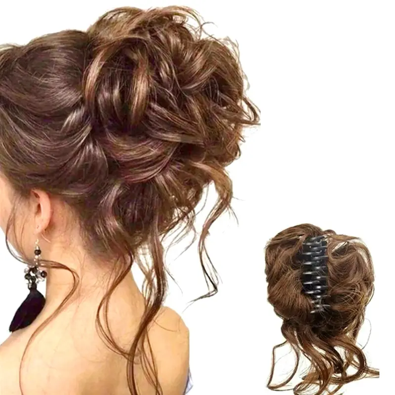 Elegant Long Messy Hair Clip, Natural Messy Bun Style Hair Accessory, Suitable for Thick and Thin Hair, Perfect for Women and Girls, Hairclips