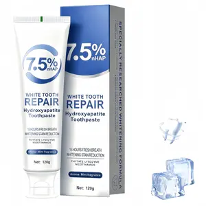 2-Pack Nano Hydroxyapatite Toothpaste | Repairs and Strengthens Tooth Enamel and Freshens Breath | Mild Mint Flavor Oral Daily Sensitive Natural Peppermint