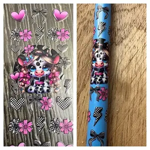 UV DTF Wrapped Pen-cow