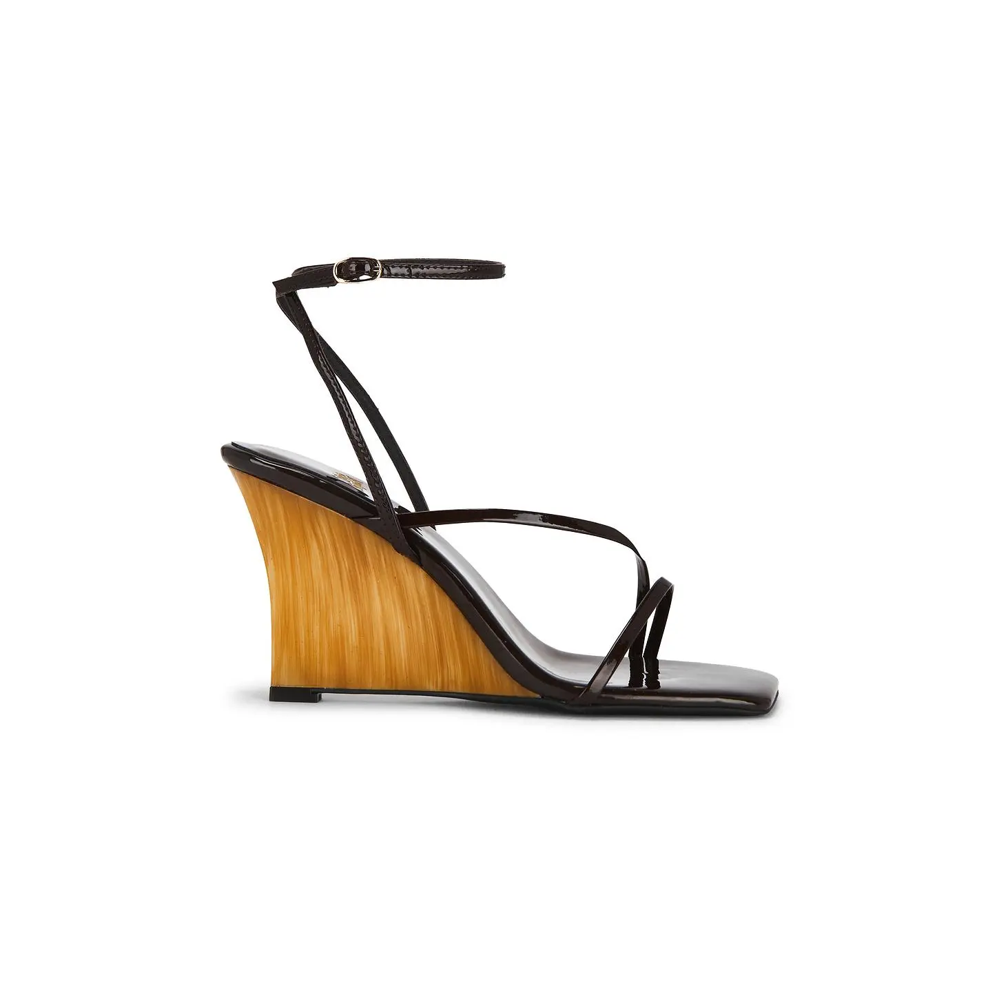 Jeffrey Campbell Topsail Sandal in Coffee Patent