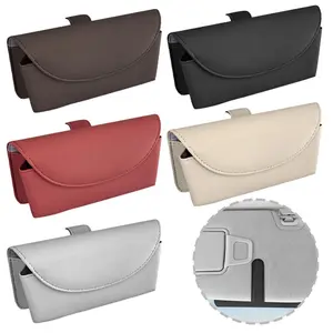 Car Eyeglass Case Storage Box Sun Visor Organizer Sunglasses Holder Interior Decoration Accessories for Vehicles