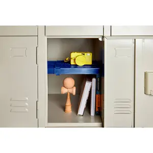 Amax B3085685 LockerMate Adjust-A-Shelf ABS School Locker Organiser, Blue